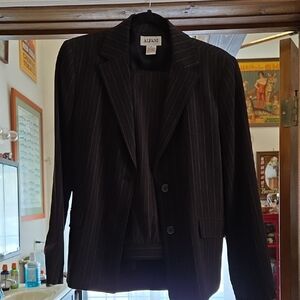 Alfani Dark Pinstripe Blazer And Pants